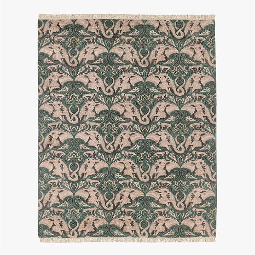 Entwined Elephants Rug - The White Lotus