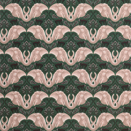 Entwined Elephant Wallpaper - The White Lotus