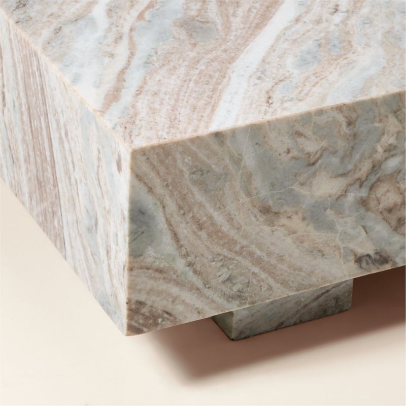 Enyo 55" Rectangular Torrento Grey Marble Coffee Table - image 5 of 11