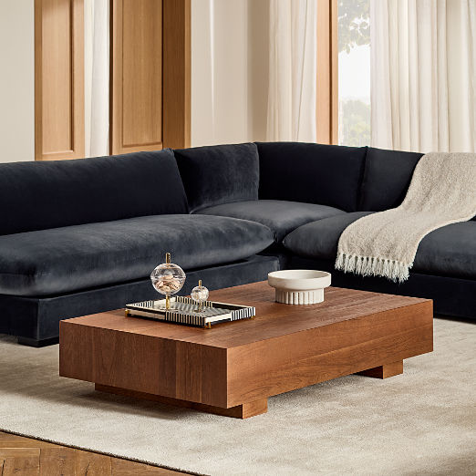 Enyo Rectangular Acacia Coffee Table (55"- 76")
