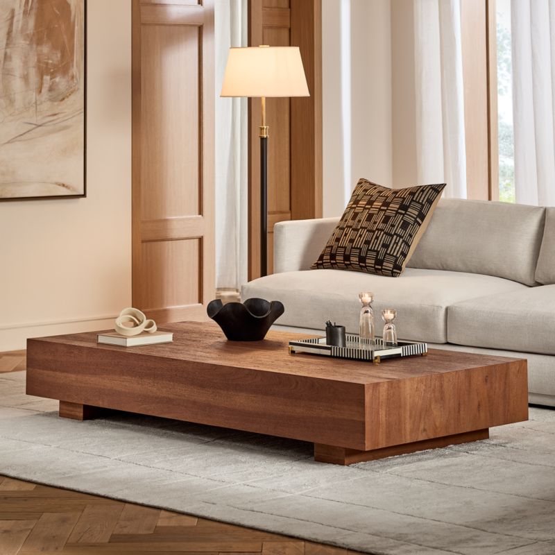 Enyo 76" Rectangular Acacia Coffee Table - image 2 of 10