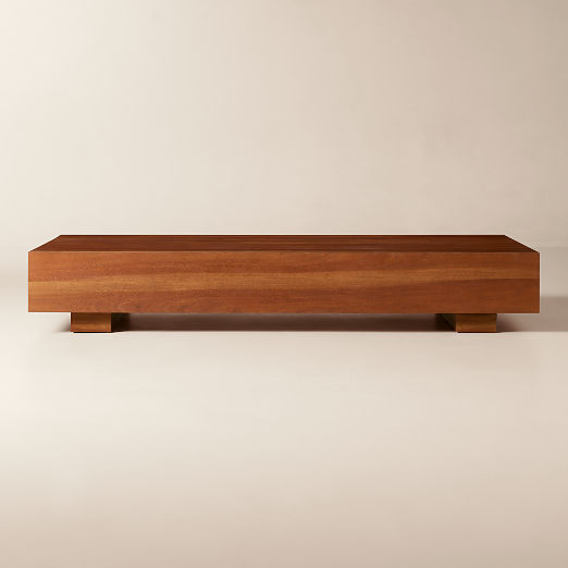 Enyo 55" Rectangular Acacia Coffee Table