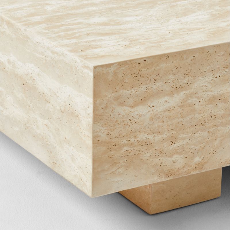 Enyo Rectangular Travertine Coffee Table - image 11 of 13