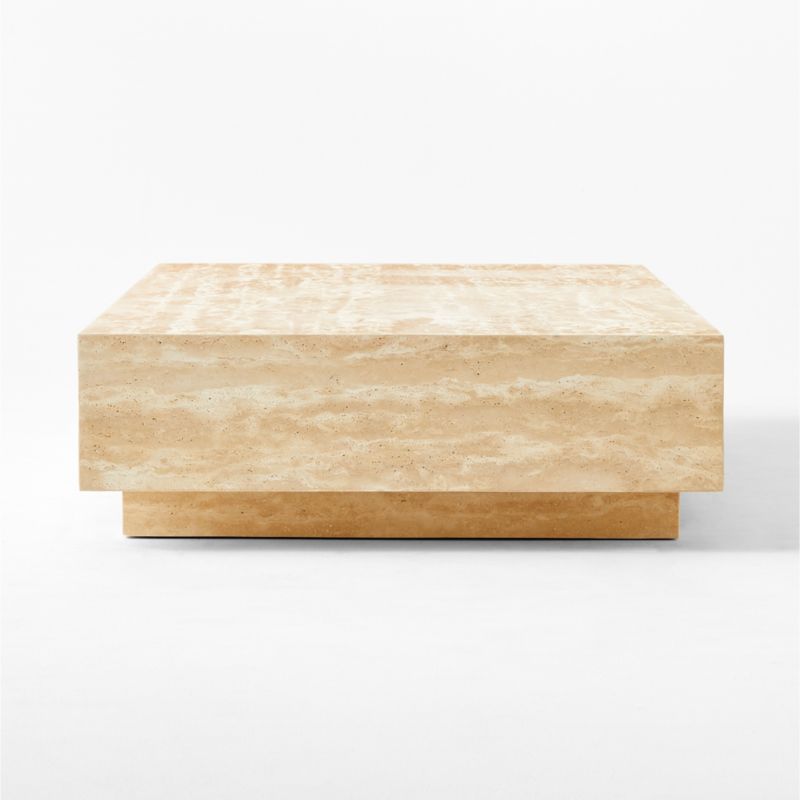 Enyo Rectangular Travertine Coffee Table - image 10 of 13