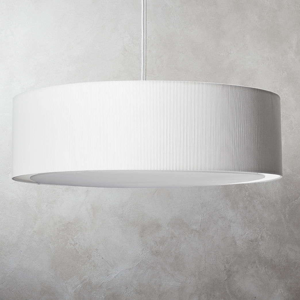 White Large Pendant Light Over Kitchen Tableware Bar 