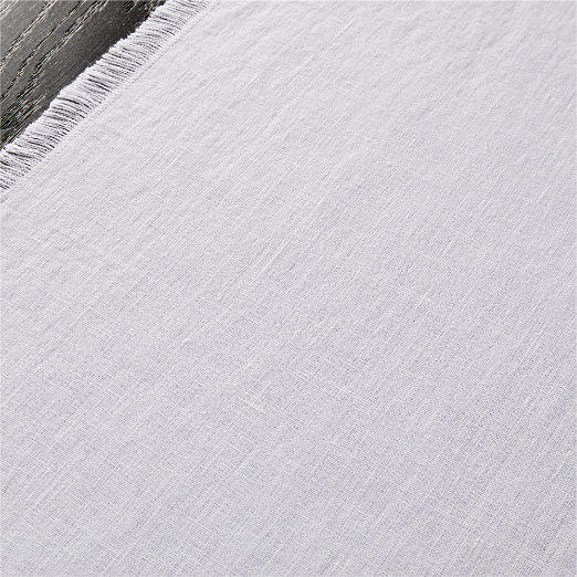 Eria White Linen Table Runner 14"x90"