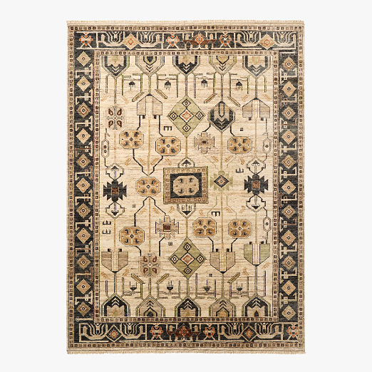 Eros Hand-Knotted Taupe Wool Area Rug 10'x14'