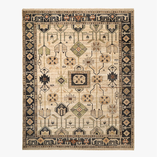 Eros Hand-Knotted Taupe Wool Area Rug 12'x15'