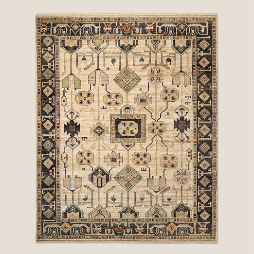 Eros Hand-Knotted Taupe Wool Area Rug 12'x15'