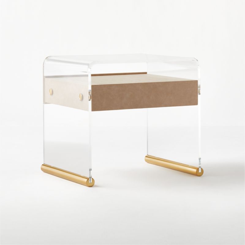 CB2 Acrylic Frame Nightstand