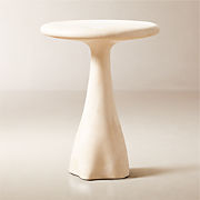 Pasar White Marble Side Table