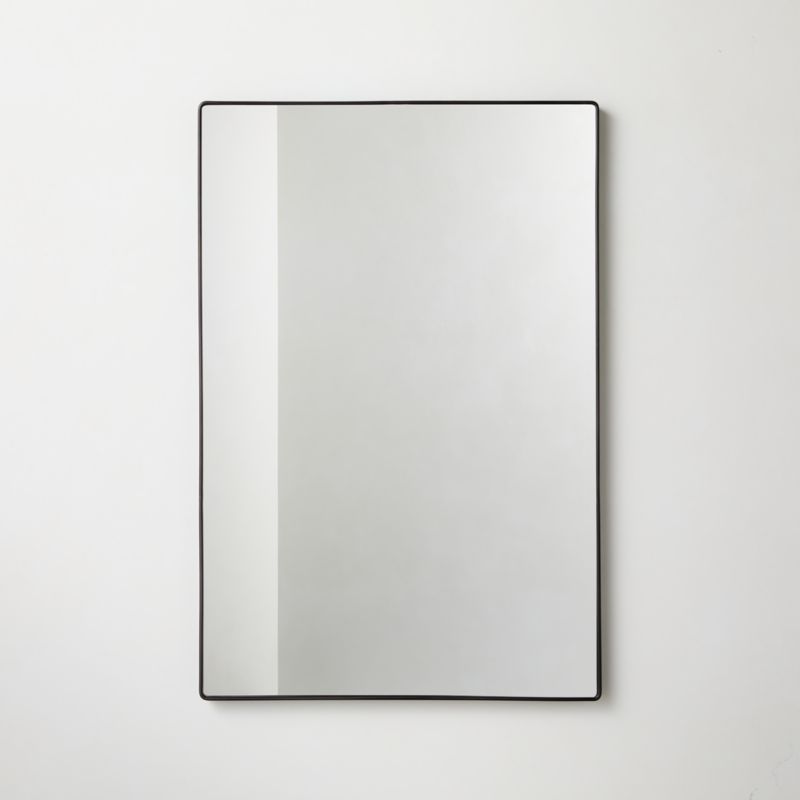 Viewing product image Espressione Blackened Brass Rectangular Wall Mirror 24"X36" - image 1 of 4