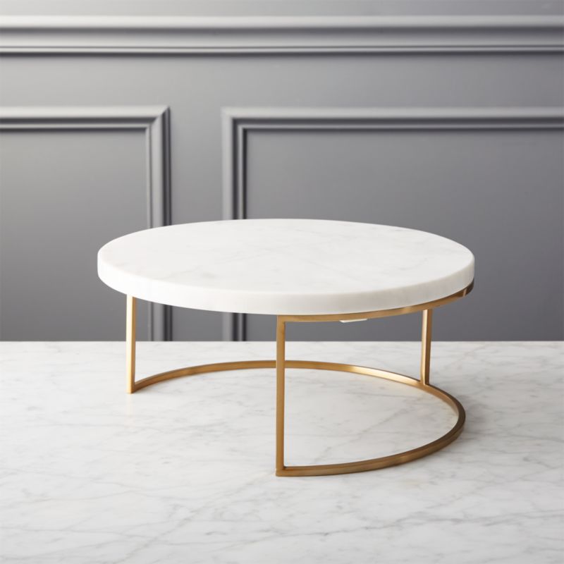 Essex Marble Cake Stand/Server Large - image 0 of 10