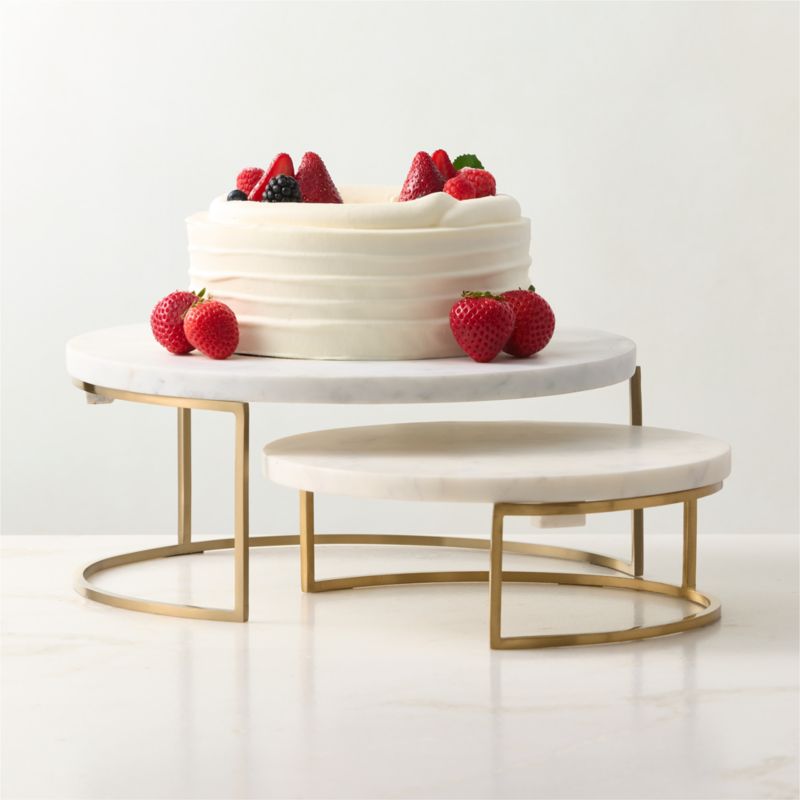 Essex Marble Cake Stand/Server Small - image 1 of 7