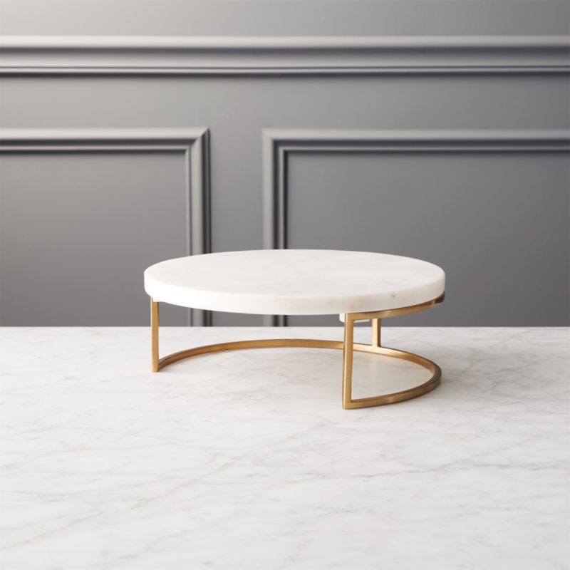 View Essex Marble Cake Stand/Server Small details