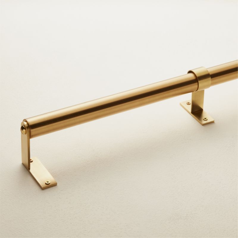 Essential Brushed Brass Curtain Rod 44 88x1 25 Reviews CB2   Essntl1p25inCtRdBdBs48d88SHF21