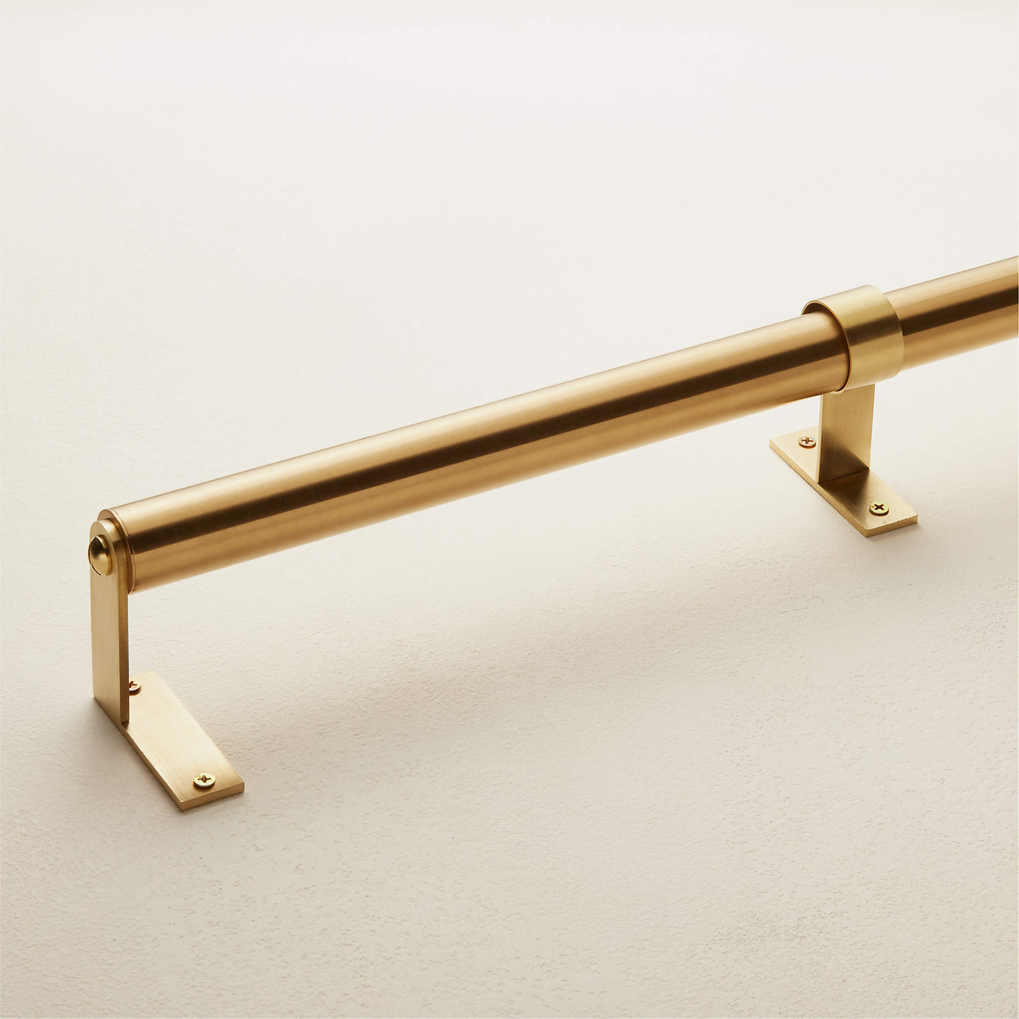 Essential Modern Brushed Brass Curtain Rod 88