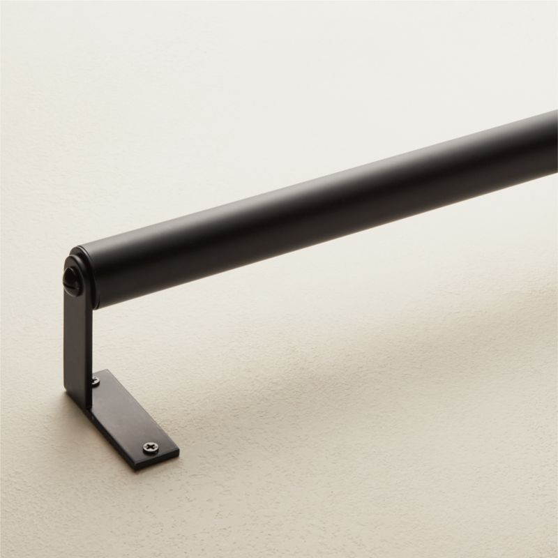 Viewing product image Essential Black Curtain Rod 28"-48"x1.25" - image 1 of 3