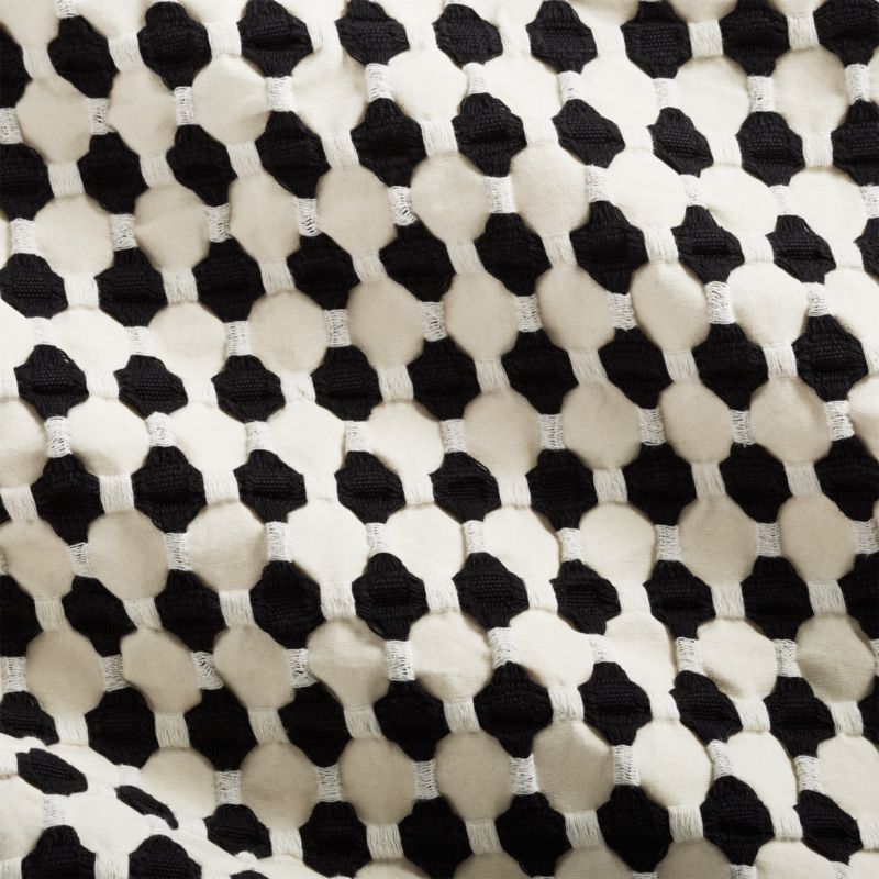 Estela Black and White Organic Cotton King Pillow Shams Set of 2 - image 3 of 7