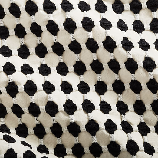 Estela Black and White Organic Cotton King Pillow Shams Set of 2