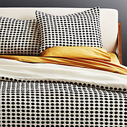 Modern Bedding Sheets Sets And Duvet Covers Cb2 Estela Black And White Bedding