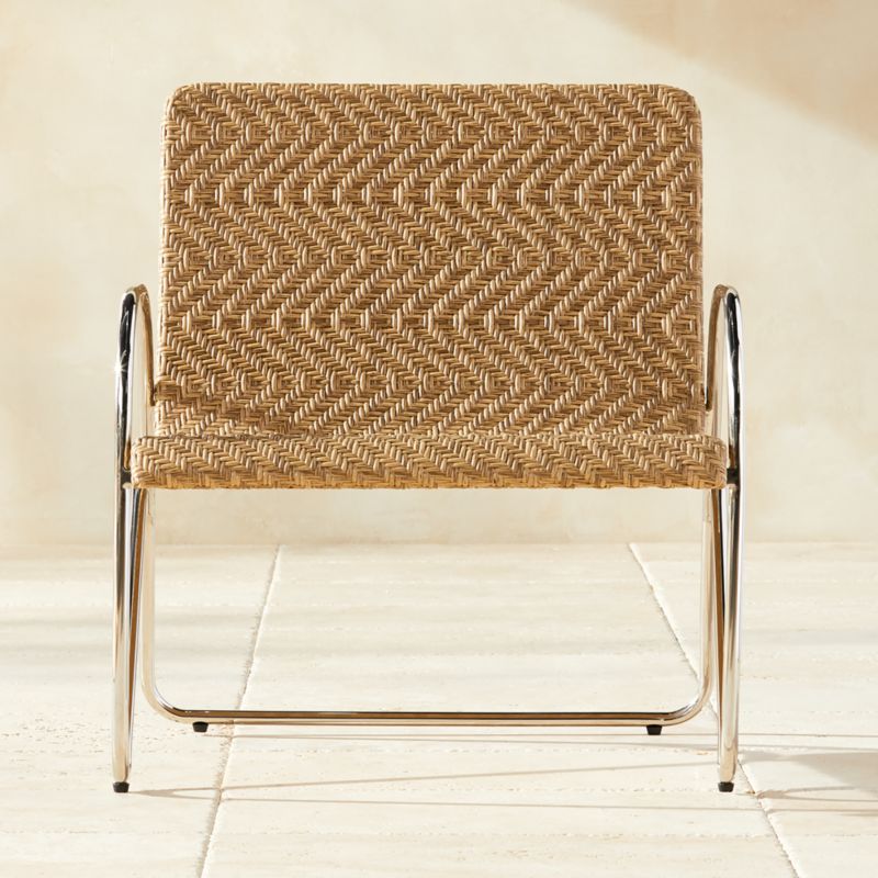 Estela Herringbone Outdoor Lounge Chair Cover - image 3 of 4