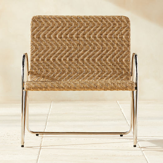 Estela Herringbone Outdoor Lounge Chair Cover