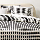 Estela Black and White Full/Queen Organic Cotton Duvet Cover