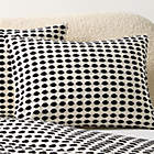 Bolster Black Leather Throw Pillow 24"