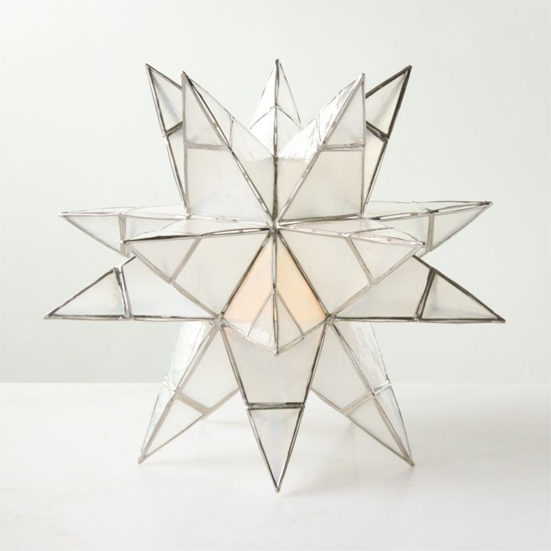Estella Silver Capiz Holiday Star 10" - image 3 of 5