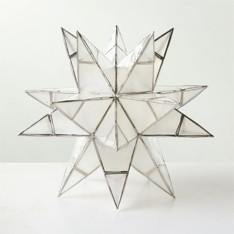 Estella Silver Capiz Holiday Star 10" - image 4 of 5