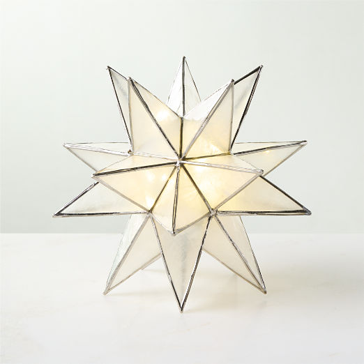 Estella Silver Capiz Holiday Star 8"