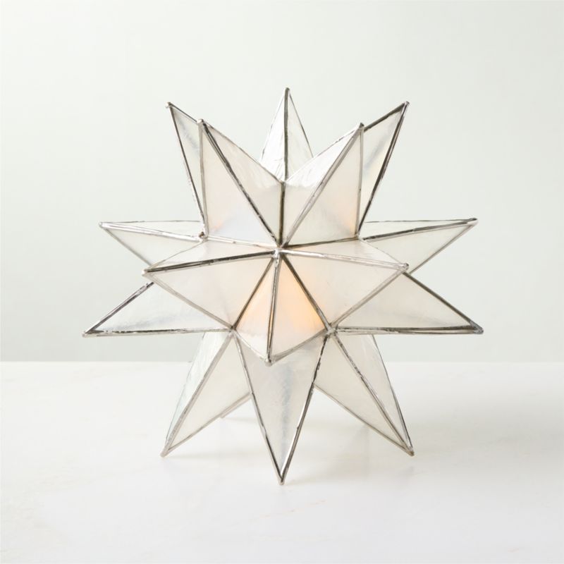 Estella Silver Capiz Holiday Star 8" - image 3 of 5