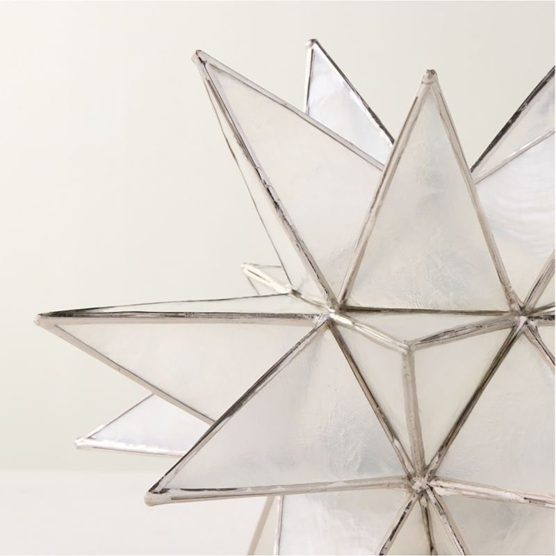 Estella Silver Capiz Holiday Star 10" - image 2 of 5