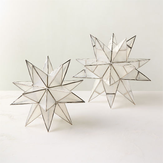 Estella Silver Capiz Holiday Stars