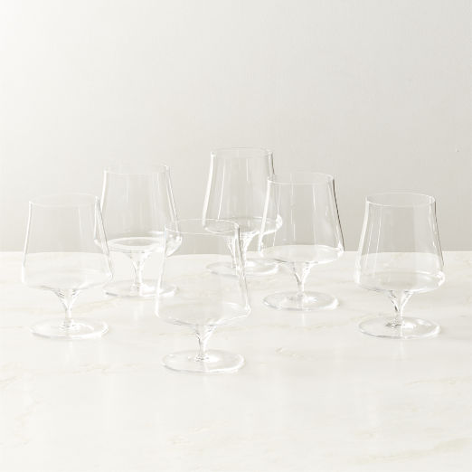 Estera Clear Brandy Snifter Glasses Set of 6