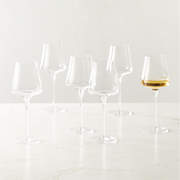 Estera White Wine Glasses Set of 6 + Reviews | CB2