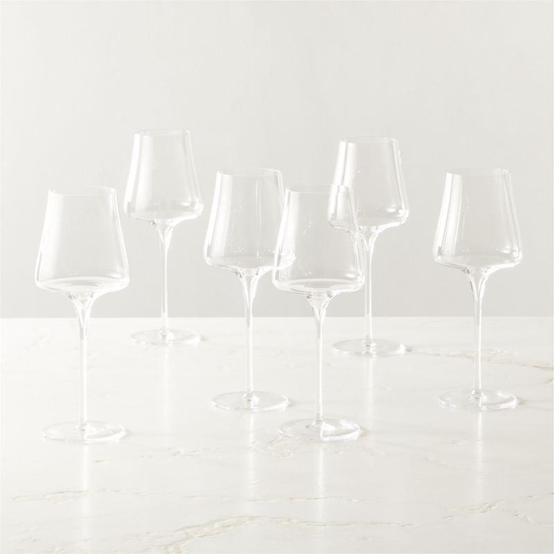 Estera Clear White Wine Glasses Set of 6 - image 1 of 5