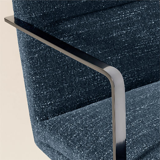 Etana Navy Upholstered Office Chair