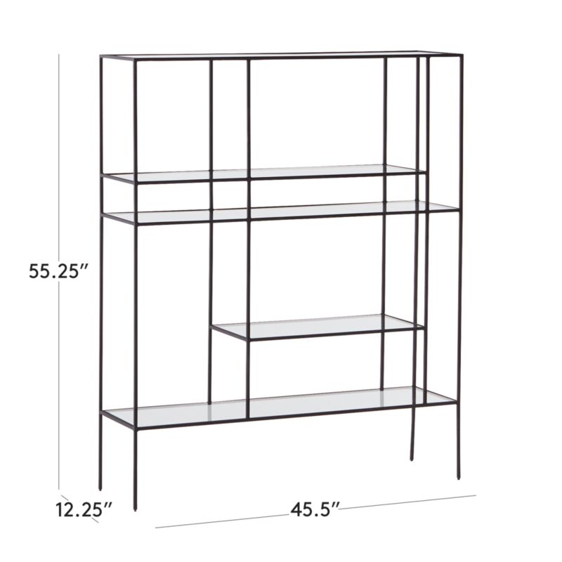 View Euclidean Black Metal Etagere - image 3 of 8