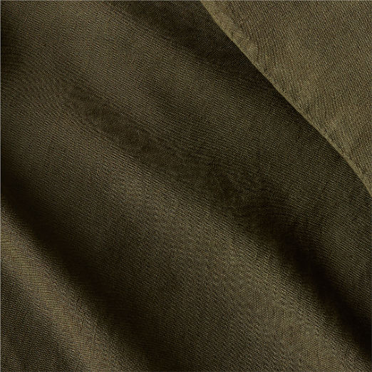 Classic European Linen Forest Green Duvet