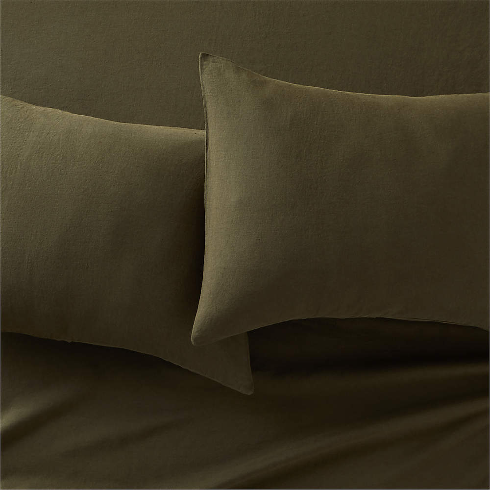 Green pillowcases hot sale standard