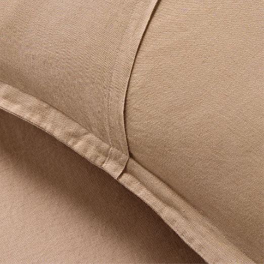 EUROPEAN FLAX™-Certified Linen Tawny Brown Pillow Shams Set of 2