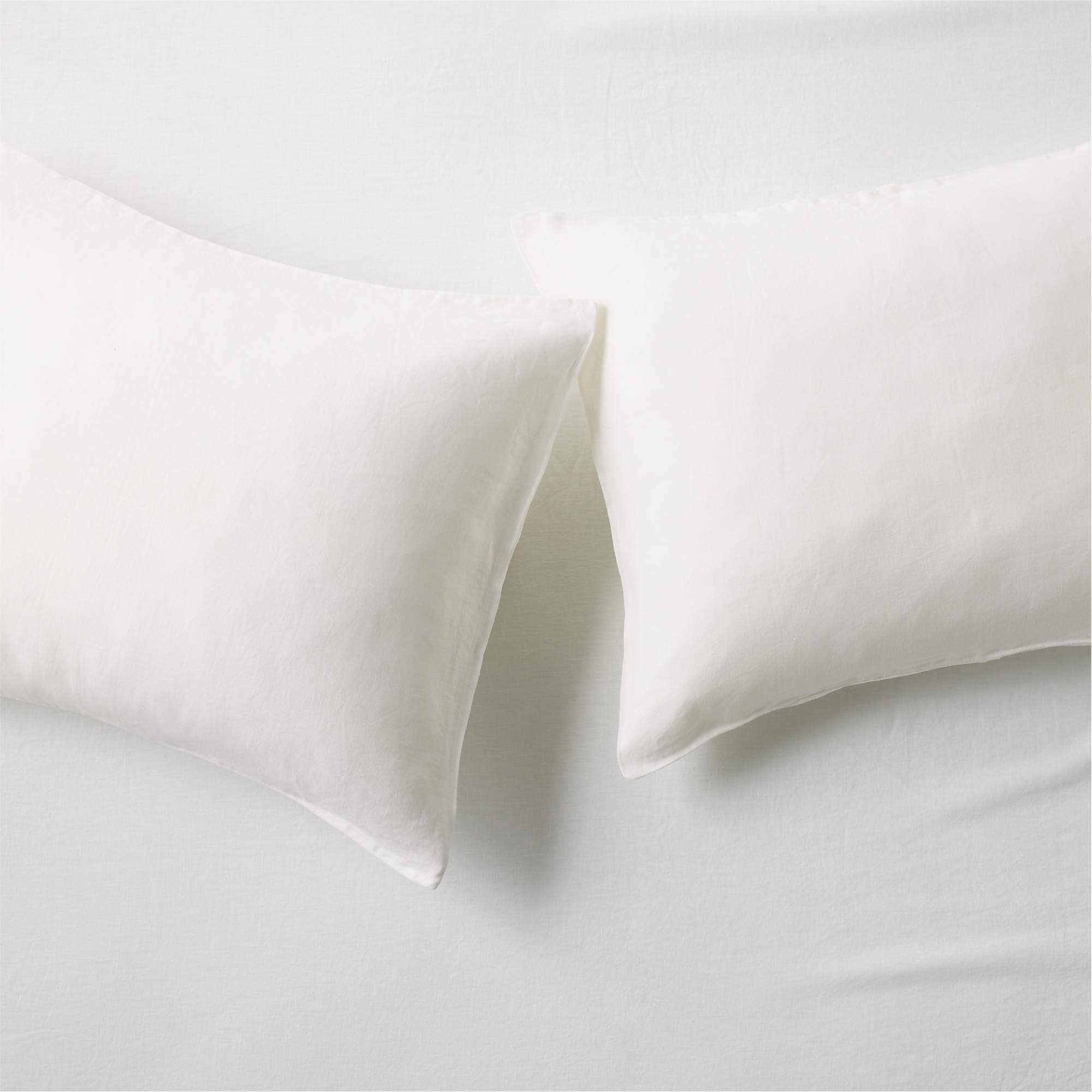 EUROPEAN FLAXCertified Linen White Standard Pillowcases Set of 2