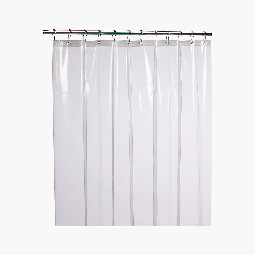 Peva Clear Shower Curtain Liner 72, Clear Plastic Shower Curtain Rod Cover