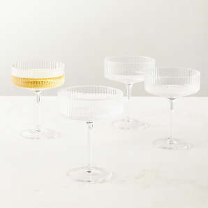 Hand Blown Coupe Cocktail Glass with Stem  Cocktail Glasses & Stemware –  Roman and Williams Guild