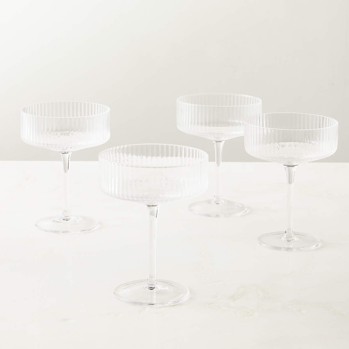 Eve Coupe Cocktail Glass Set of 4 + Reviews | CB2