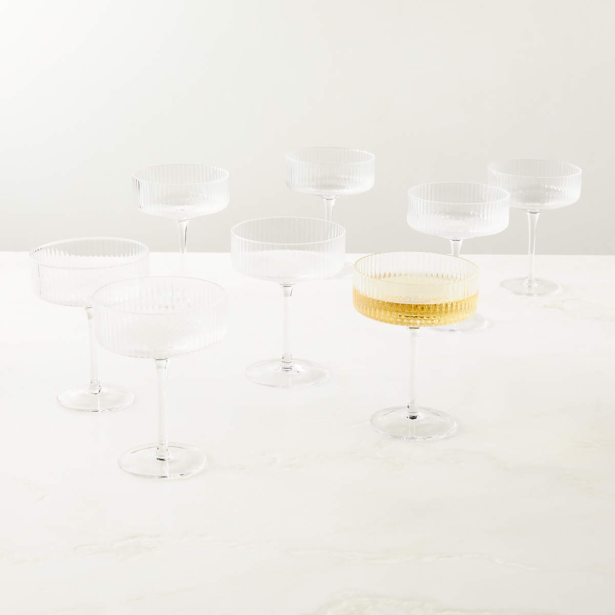 Eve Coupe Modern Cocktail Glass + Reviews | CB2