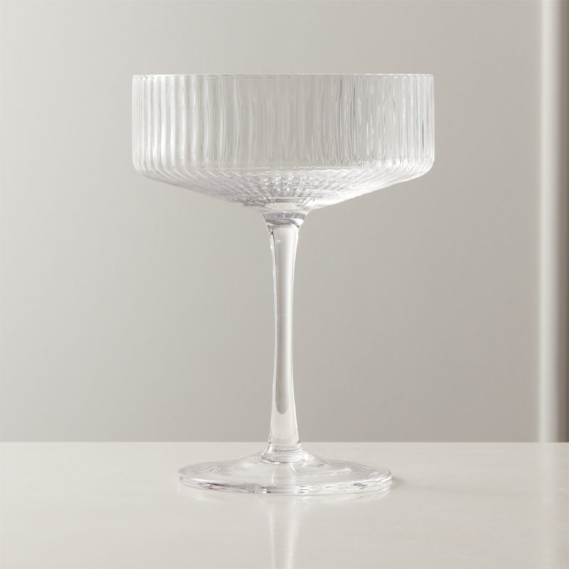 Berkware Set of 2 Luxurious and Elegant Coupe Cocktail Glass - Smoke