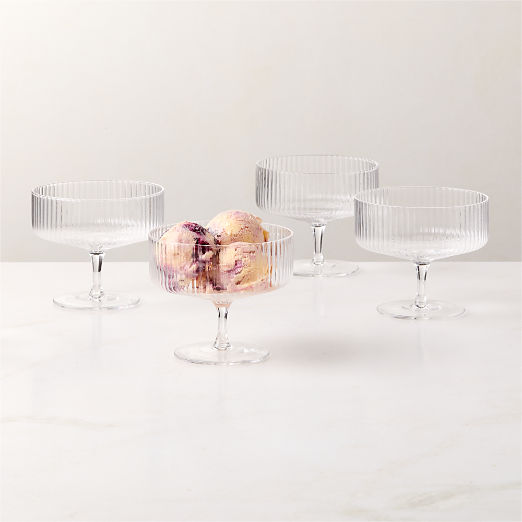 Eve Coupe Dessert Glass Set of 4